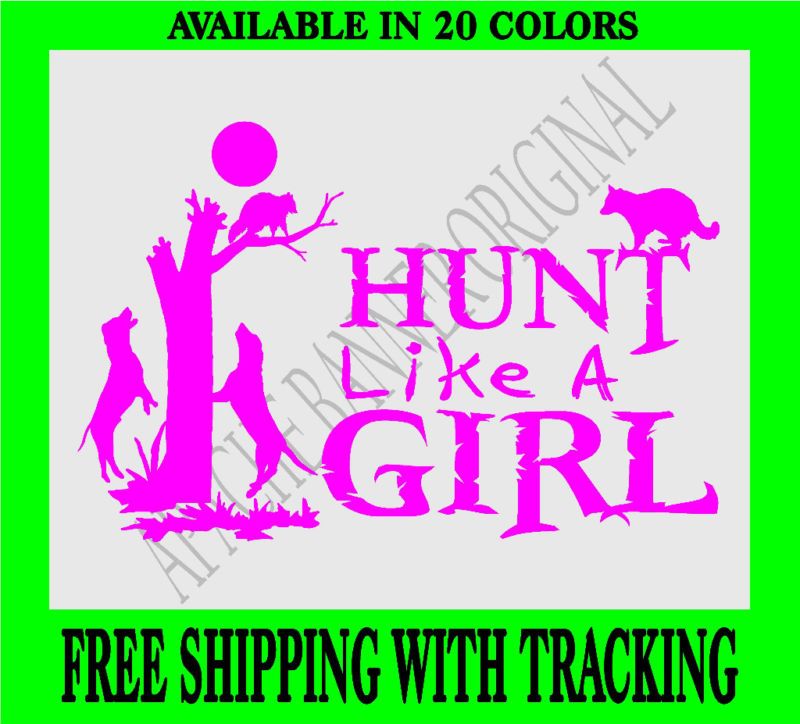 COON HUNTING DECAL GIRL Fishing Girls Squirrel 3719C  
