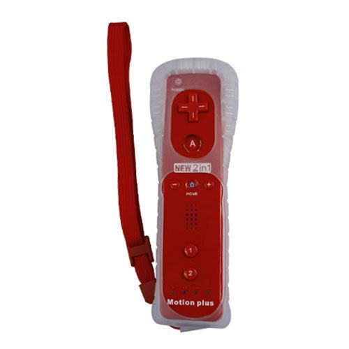 Red remote with Built in motion plus for Nintendo wii  