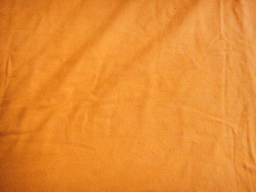Vibrant Solid Orange Cotton Flannel Fabric  
