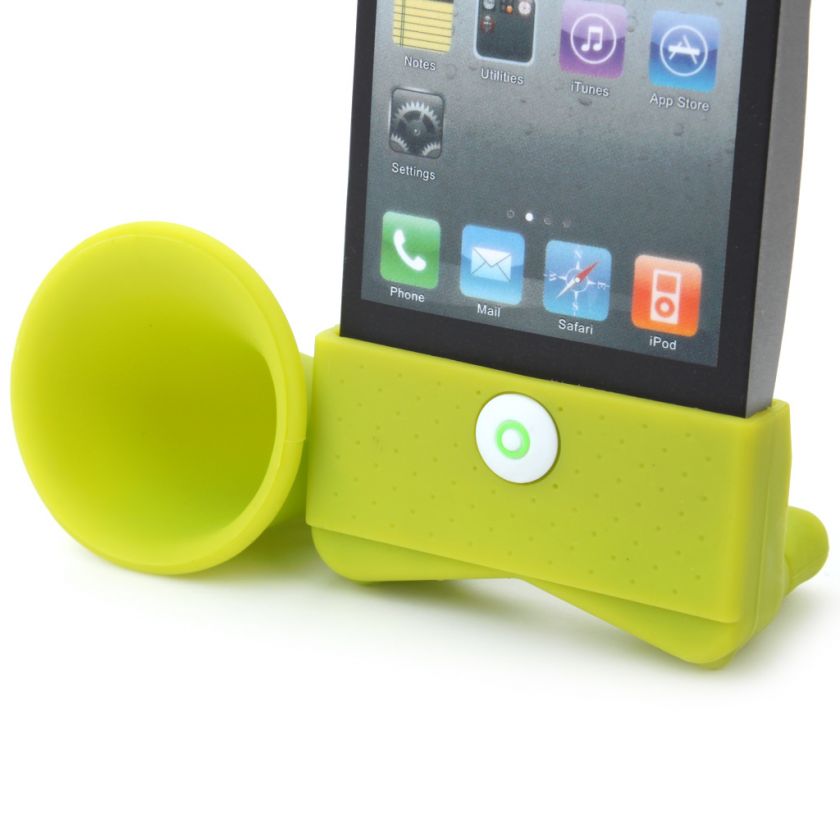   Stand Amplifier Speaker SoundBox for Apple iPhone 4 4S 4G Green  