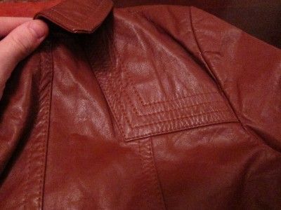 Vtg Jeffery Mens Supple Leather Manly Man Mod Western Blazer Jacket 