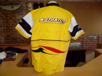 Stratos ProTeam Fishing Shirt,Yellow,Black,White (XXXL)  