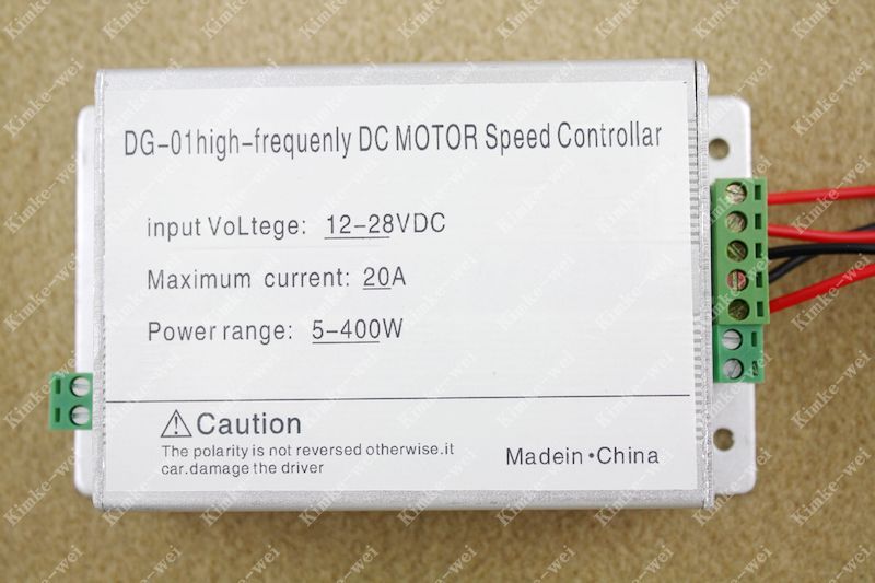 Reversible 400W DC Motor Speed Control PWM Controller  