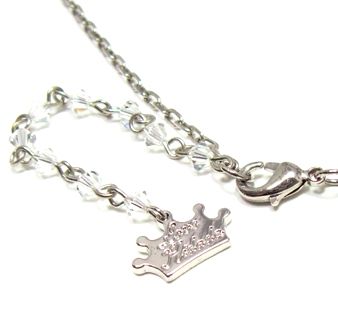 Disney Couture Silver Cinderella Slipper Necklace  