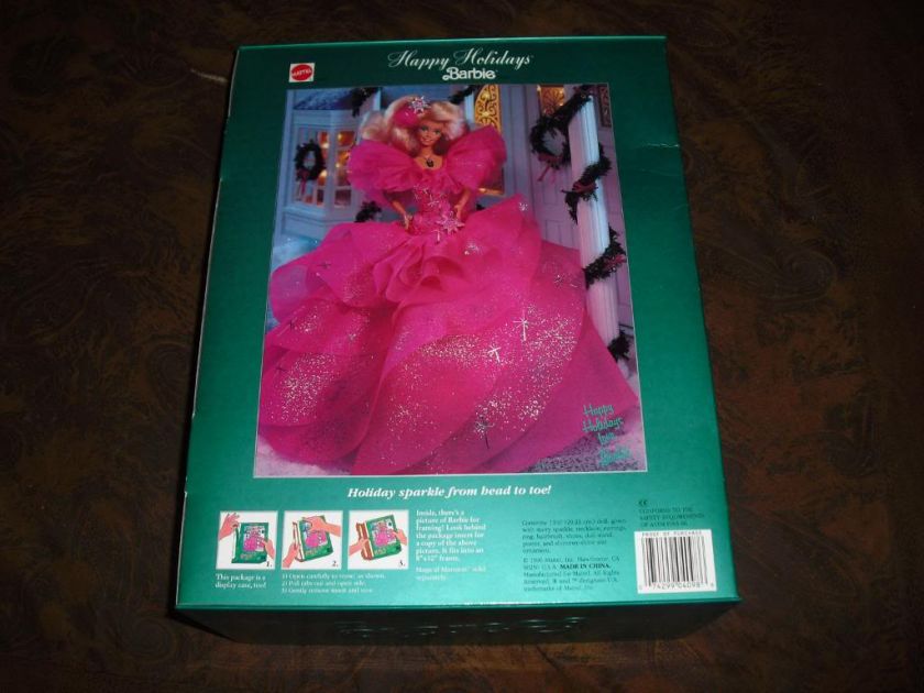 1990 Happy Holidays Barbie Doll Special Edition 3rd in A Series NRFB 