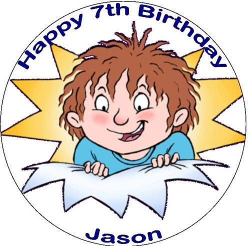 Horrid Henry 7.5 round edible icing cake topper  