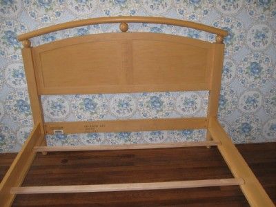 Ethan Allen American Dimensions Maple Double Arched Bed Natural 255 