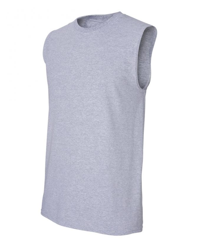 Gildan Ultra Cotton Sleeveless T Shirt Tank Any SZ/CLR  