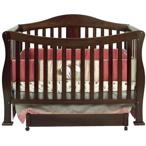 Park Coffee 4 in 1 Convertible Cribs with 1 Changing Table  